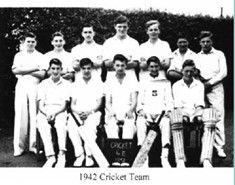 1942 Cricket Team at Eastcote Lane Senior Boys